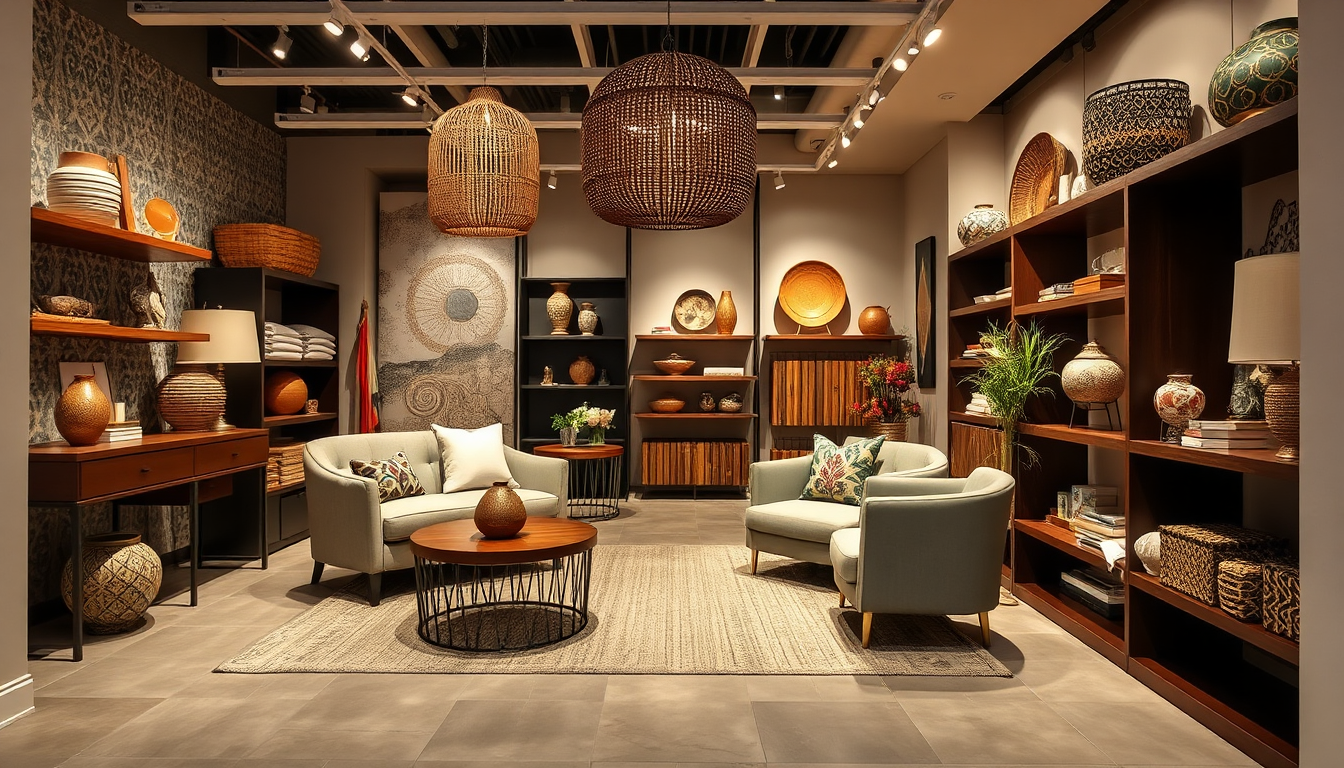 An inviting image of the African House studio entrance, showcasing the company logo and a glimpse of the interior. The exterior should be clean and modern, with touches of African-inspired design elements.